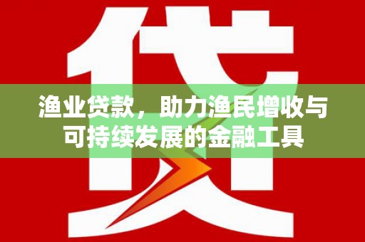 城厢渔业贷款，助力渔民增收与可持续发展的金融工具