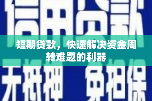 海盐短期贷款，快速解决资金周转难题的利器