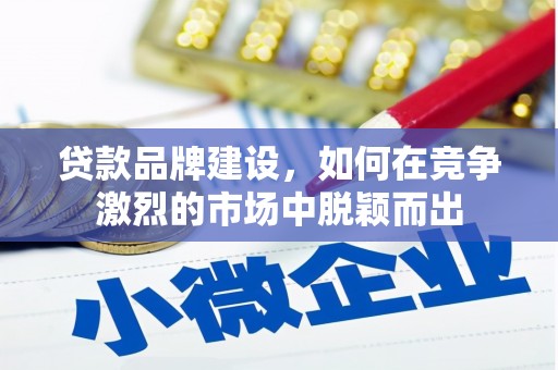 夏县贷款品牌建设，如何在竞争激烈的市场中脱颖而出