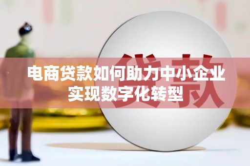 曲水电商贷款如何助力中小企业实现数字化转型