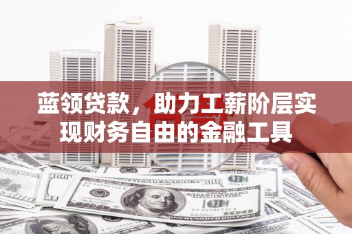 茂林蓝领贷款，助力工薪阶层实现财务自由的金融工具