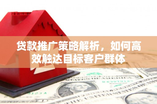云南贷款推广策略解析，如何高效触达目标客户群体