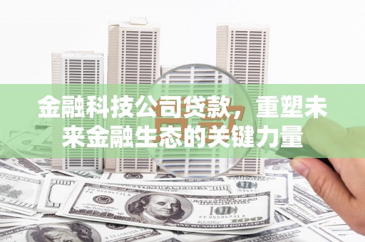 尚义金融科技公司贷款，重塑未来金融生态的关键力量