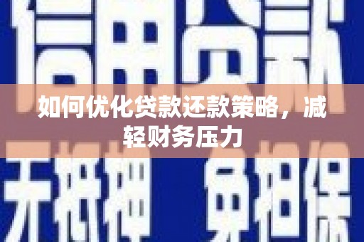 大城如何优化贷款还款策略，减轻财务压力