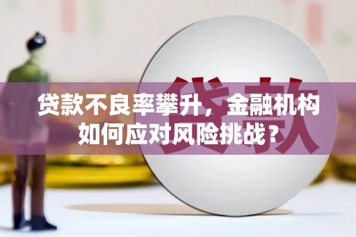 顺德贷款不良率攀升，金融机构如何应对风险挑战？