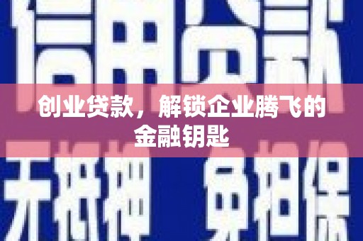 共和创业贷款，解锁企业腾飞的金融钥匙